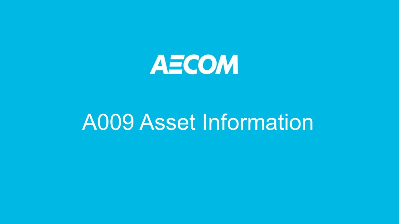 A009 Asset Information