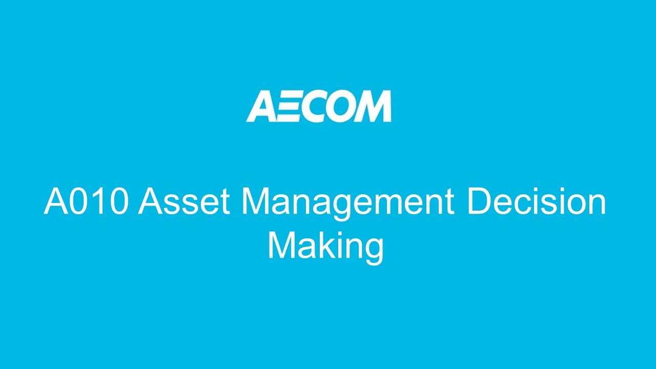 A010 Asset Management Decision Making